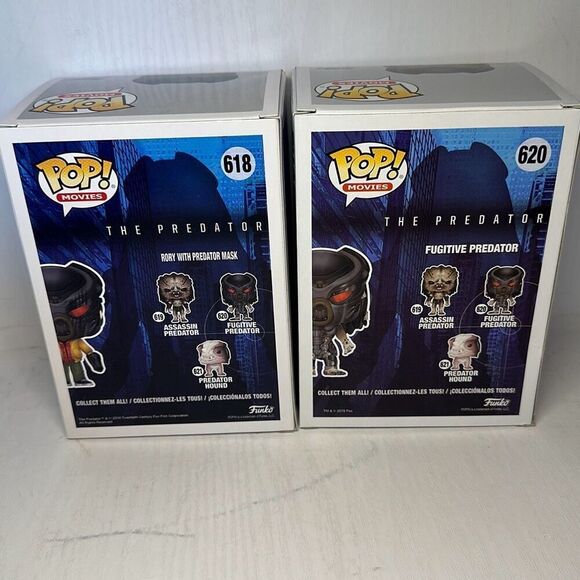 Funko Pop Movies The Predator Fugitive Predator #620 and Rory With Mask #618 - Picture 5 of 7
